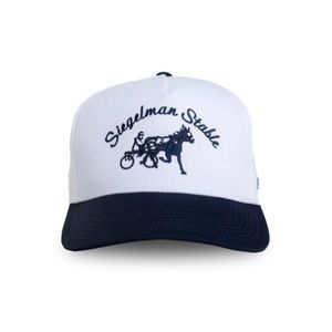 SIEGELMAN STABLE PRO STYLE CAP WHITE/NAVY